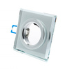 Oczko sufitowe szklane KWADRATOWE. Kolor: SREBRNY (EKOS270) - Eko-Light