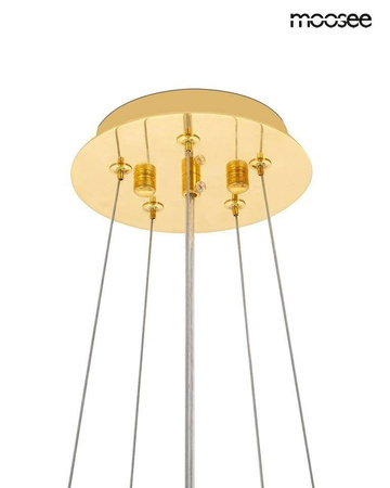 Ozdobny żyrandol TUBS 10 złota (MSE1501100456) - Moosee