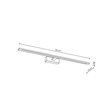 Kinkiet Isla biały XXL z IP44 (GS-LWB-32W WH ) - Light Prestige