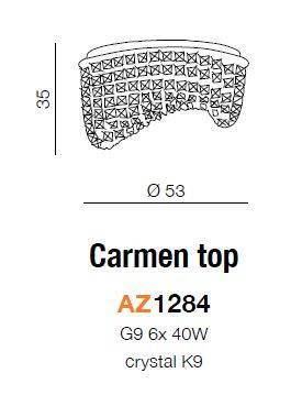 Plafon CARMEN  AZ1284 (5102-6PX/TOP) Azzardo