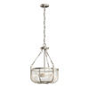 Lampa wisząca/ Półplafon Roux - 3 źródła światła -Szczotkowany nikiel (QN-ROUX3-BN) - Quintiesse