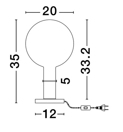 Lampa stołowa wewnętrzna JAVIER (LE44480) - Luces Exclusivas