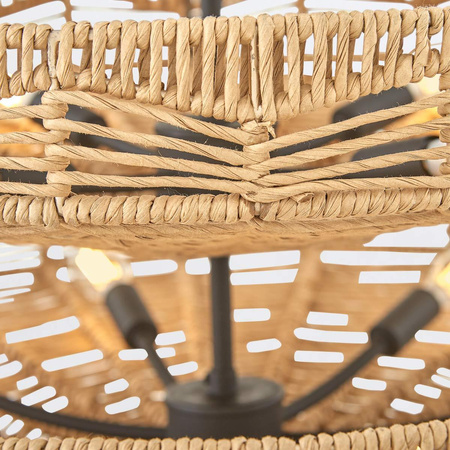 Żyrandol Ophelia - 13 źródeł światła - Czarny, karmelowy beż (QN-OPHELIA-13P-BK-CAM) - Quintiesse