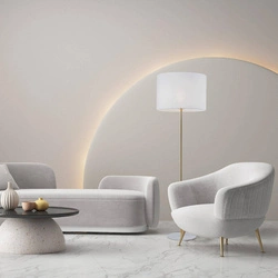 UMBERTO WHITE GOLD LAMPA PODŁOGOWA 1 (16033) - TK Lighting