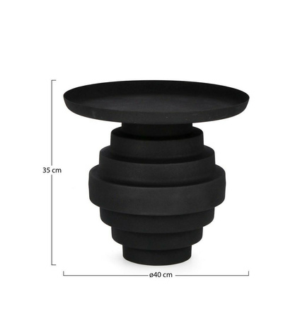 BIZZOTTO stolik kawowy AMBA 40 czarny (0747135) - Bizzotto