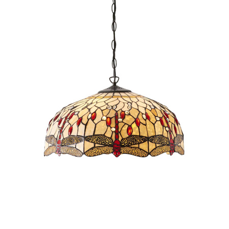 Lampa Wisząca Dragonfly beige (64079) Tiffany