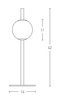 LED TABLE LIGHT 6W 3000K GLASS &METAL  WHITE+BLACK (20134 Zambelis) - Zambelis