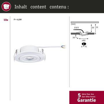 Zestaw 10 oczek sufitowych EBL schw LED 10x4,8W 3000K ws m (PL99996) - PAULMANN