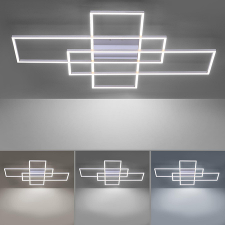 Q-INIGO LAMPA SUFITOWA STALOWY (8195-55) - Paul Neuhaus