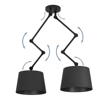 Lampa Sufitowa PISTUNIO czarna (390113) - EGLO