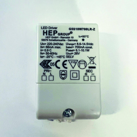 Zasilacze i Transformatory  LED Driver CC 700mA 6-10W (6008022) - Astro Lighting