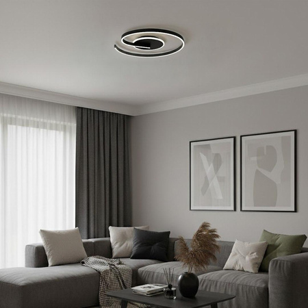 Lampa sufitowa LORENZO BLACK 22W LED (ML1848) - Milagro