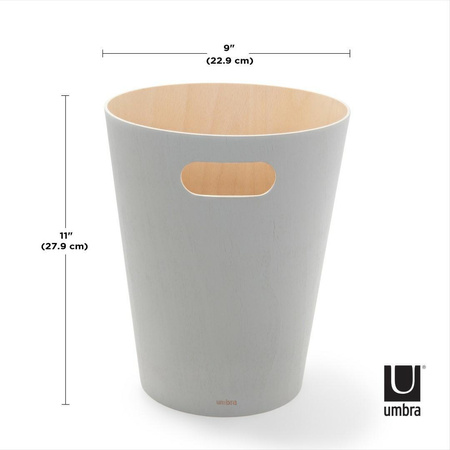 UMBRA kosz na śmieci WOODROW - gray (082780-918) - Umbra