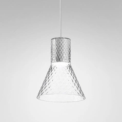 Lampa Wisząca MODERN GLASS Flared LED Kol. Czarny 3000K TR (59845-M930-D9-00-12) - AqForm