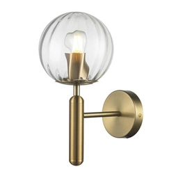 Lampa ścienna PALLA złota 15 cm (F070 transparent) - Step into Design