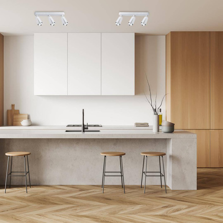 FLOWER WHITE CHROME SPOT 3xGU10 (ML0274) - Milagro