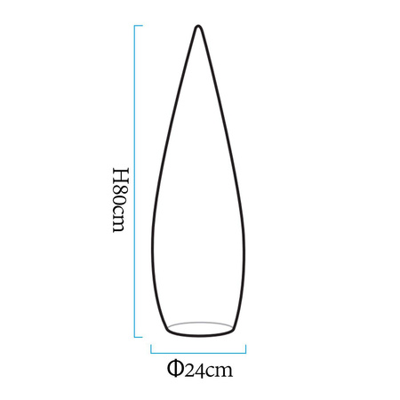 Lampa ogrodowa stojąca duszek GHOST LED RGBW 16 kolorów 80 cm (ES-DC001) - Step into Design