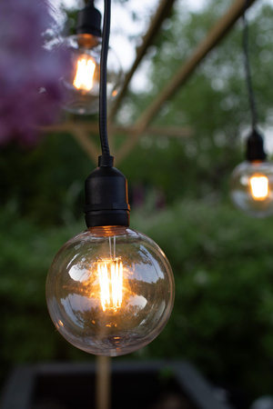 GARDEN 24 Wisząca 2,86W Czarna