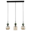 SOPHIA GREEN COGNAC LAMPA WISZĄCA 3XE14 (11147) - TK Lighting
