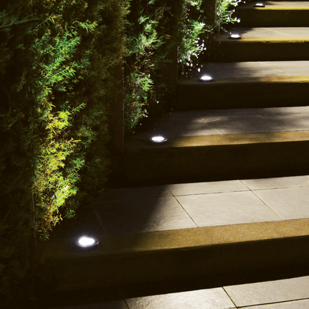 OUTDOOR RECESSED LIGHT GU10 MAX 10W STAINLESS STEEL (E359 Zambelis) - Zambelis