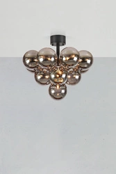 Lampa sufitowa MERLOT Plafond 13L Matt Black/Smoke (108845) Markslojd