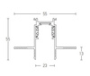 TRIMLESS CURVED TRACK D:1200 MM BLACK (22103 Zambelis) - Zambelis