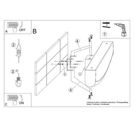 Kinkiet JORUN biały LED 4000K (TH.313) - Thoro Lighting