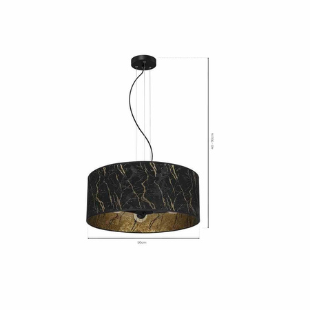Lampa wisząca SENSO Black/Gold 3xE27 (MLP7298) - Milagro