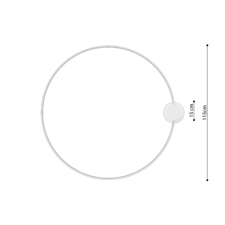 Plafon RIO 110 ochra czerwona LED 3000K (TH.413) - Thoro Lighting