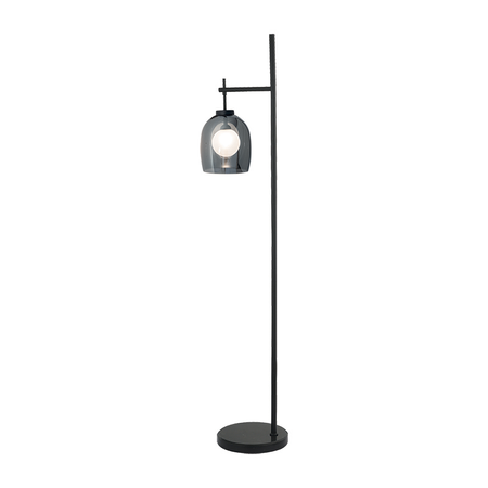 FLOOR LAMP G9 SMOKE GLASS BLACK MARBLE (22053 Zambelis) - Zambelis