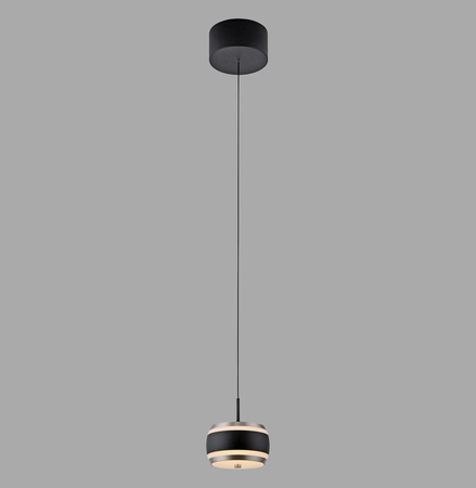 Lampa na pilota, z regulacją światła i wysokości PURE FALLING RINGS CZARNA (2503-18) - Paul Neuhaus