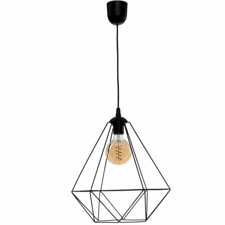 Lampa wisząca BASKET BLACK 1xE27 (MLP7214) - Milagro