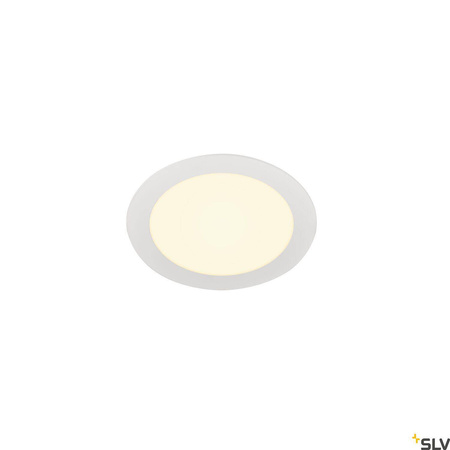 SENSER 18, lampa sufitowa wpuszczana LED indoor, okrągła, kolor biały, 3000K (1003009) - SLV