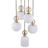 SOPHIA COGNAC WHITE LAMPA WISZACA 5XE14 (11593) - TK Lighting
