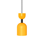 SUPURU melonowa sufitowa lampa wisząca z czarną rurką (SUA125P0) - Ummo