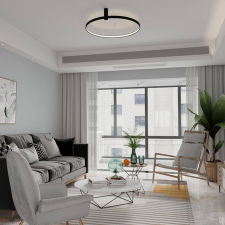 Lampa sufitowa Ring S CCT Ø 60 cm (LP-909/1C S BK CCT) - Light Prestige