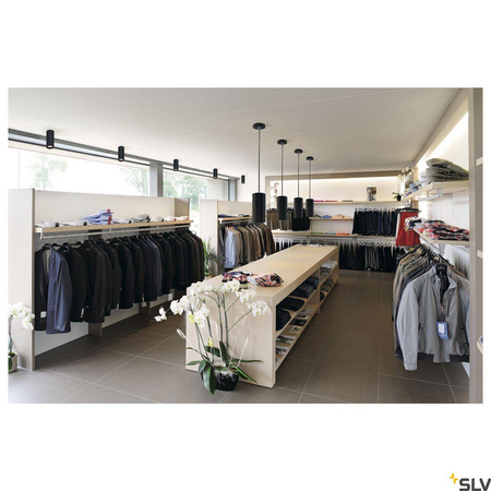 NUMINOS® PD DALI L, wewnętrzna oprawa wisząca LED, czarna/czarna 3000 K 36° (1004635) - SLV