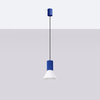 Lampa wisząca ESTRIA 1 biała/ultramaryna (SL.1874) - Sollux Lighting