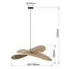 Rattanowa lampa wisząca Raya naturalna 1xE27 (LP-2704/1P NT) - Light Prestige