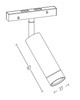 MAGNETIC SPOT 7W 3000K BLACK ONOFF (20402-B Zambelis) - Zambelis