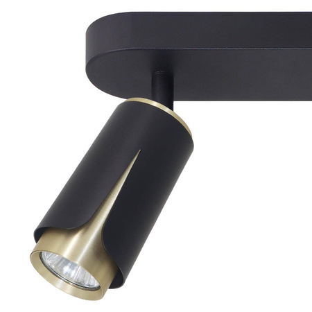 FLOWER BLACK GOLD SPOT 3xGU10 (ML0266) - Milagro