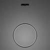 Altavola Design: nowoczesna lampa Ledowe Okręgi No.1 X Φ100cm czarna in 3k ściemnialna  (LA073/X_100_in_3k_black_dimm) - ALTAVOLA DESIGN