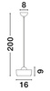Lampa wisząca wewnętrzna ESPINAR (LE44497) - Luces Exclusivas
