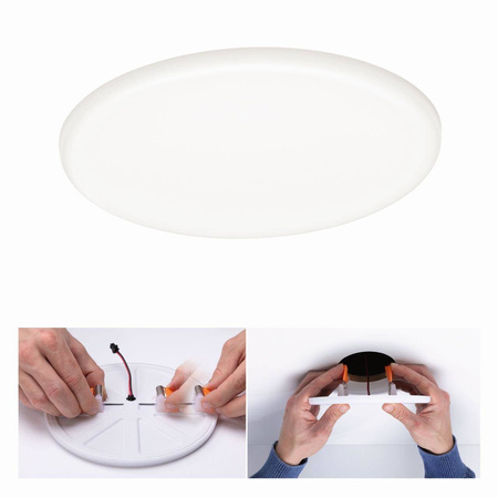Veluna VariFit Panel LED IP44 17,5W 4000K 3-st ściemniane 185mm Tworzywo sztuczne (PL93067) - PAULMANN