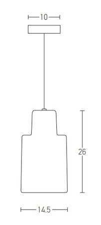PENDANT 1L CONCRETE (1582 Zambelis) - Zambelis