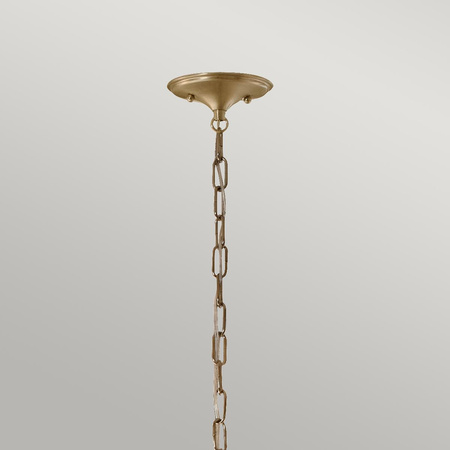 Lampa wisząca Delarosa - 1 źródło światła - Biały, szampański (KL-DELAROSA-P-WH) - Elstead Lighting