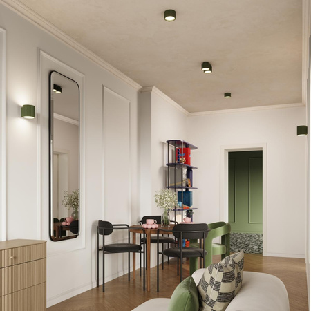 Plafon AURA 1 zielony oliwkowy Gx53 (SL.1797) - Sollux Lighting