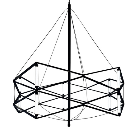 Geometryczna czarna lampa wisząca SPACE 60 cm (ST-9858 P/S black) - Step into Design