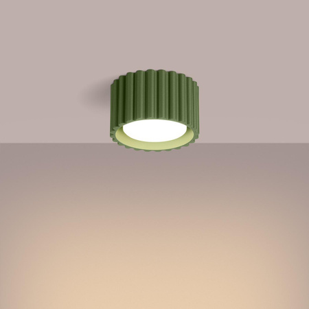 Plafon AURA 1 zielony oliwkowy Gx53 (SL.1797) - Sollux Lighting