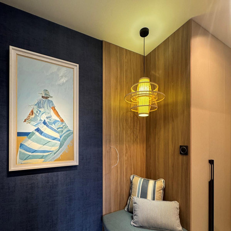 Ratanowa lampa wisząca Astra naturalna 1xE27 (LP-3110/1P NT) - Light Prestige